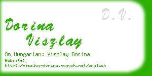 dorina viszlay business card